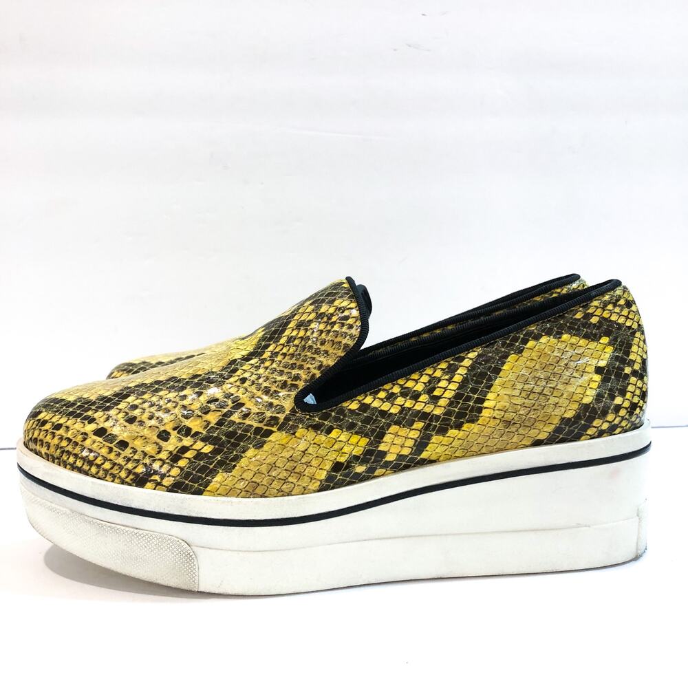 Stella Mccartney Binx Snake Print Python Wedge Pl… - image 3